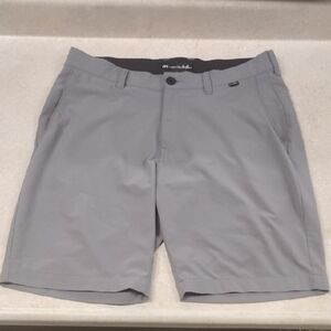 Travis Mathew Gray Flat Front Shorts for Swimming Fishing or Casual Wear
